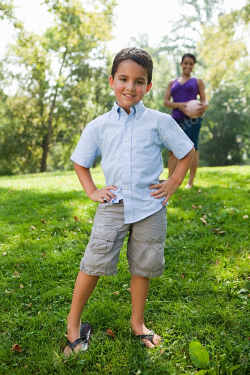 Preview: Boy Smiling In Park