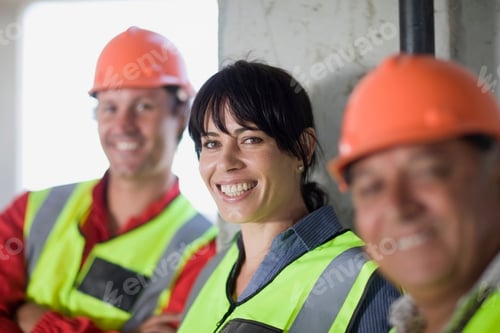 Preview: Group Of Smiling Workers