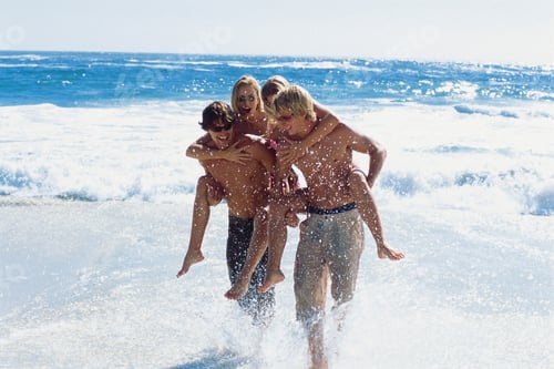 Preview: Group Of Friends On The Beach