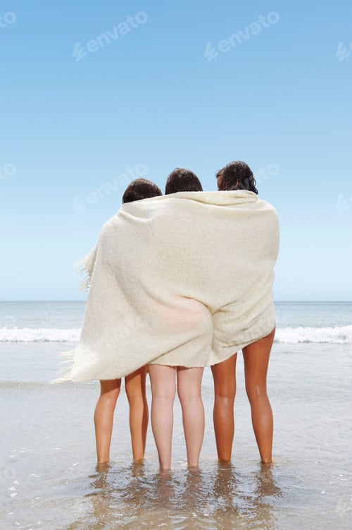 Preview: Three Girls Sharing A Blanket