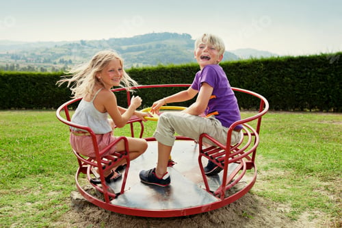 Preview: Children Playing In Backyard