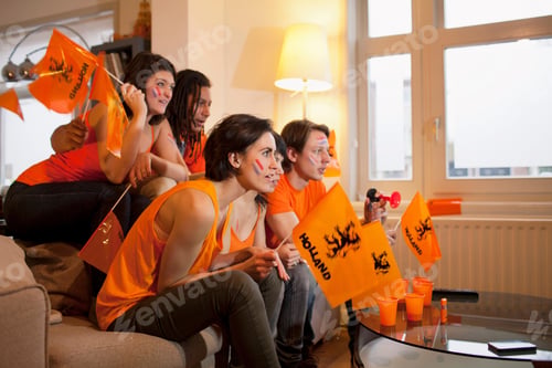 Preview: Friends Watching Sports On Television