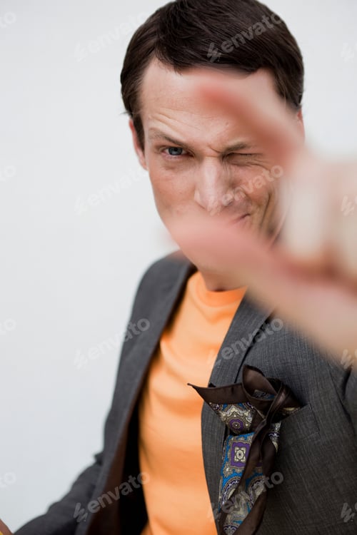 Preview: Man Showing A Gesture To Viewer