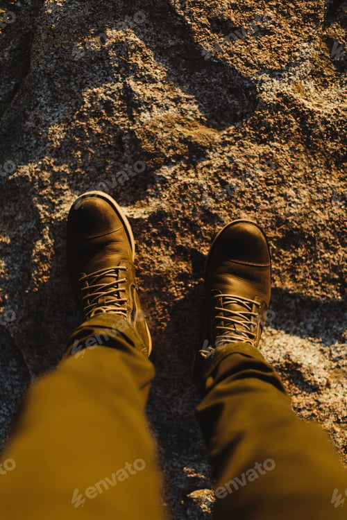 Preview: Point Of View Shot Of Man'S Feet