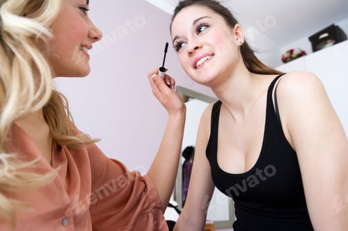 Preview: Teenage Girls Applying Makeup