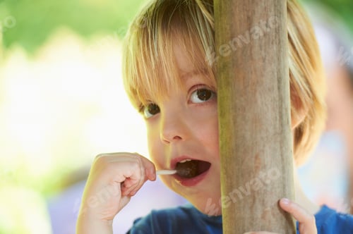 Preview: Boy Sucking On Lollipop