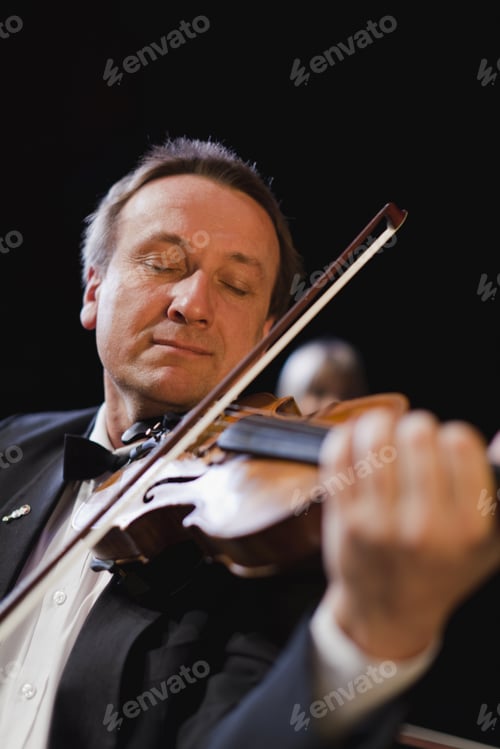 Preview: Violin Player In Orchestra