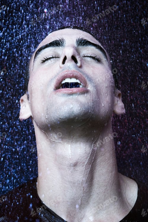 Preview: Young Man In The Rain