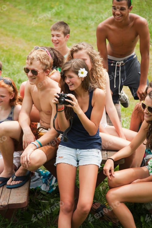 Preview: Teenagers Hanging Out Together In The Countryside