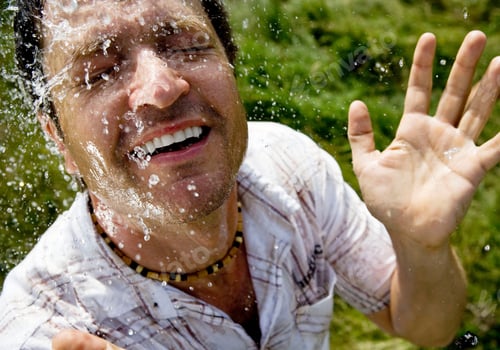 Preview: Man Splashed With Water