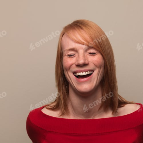 Preview: Woman Laughing, Portrait