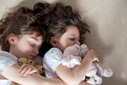 Preview: Girls Napping On Carpet Together