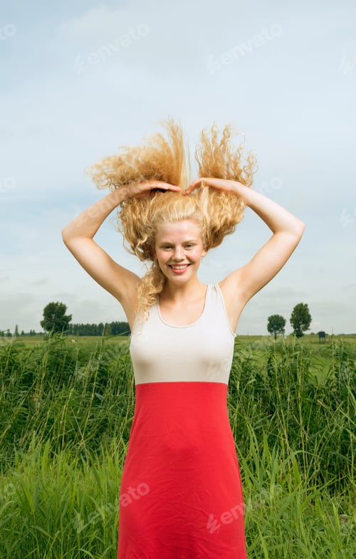 Preview: Woman Throwing Hair Back