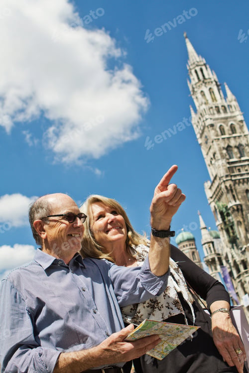 Preview: Older Couple Using City Map