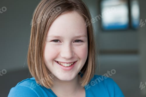 Preview: Young Girl Smiling At Viewer