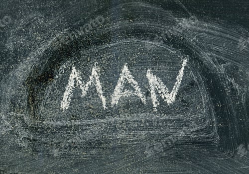 Preview: Man Chalkboard Sign