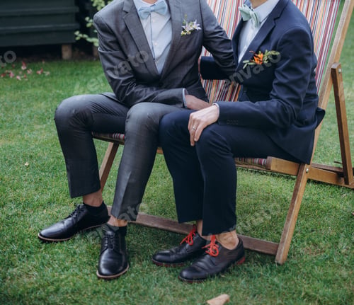 Preview: Same Sex Couple, Gay Boyfriends Wedding Celebration. Equality Concept.