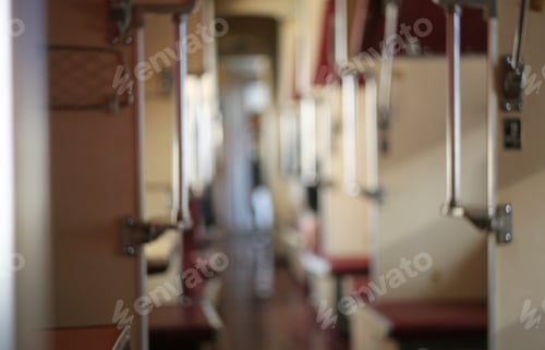 Preview: Blurred Train Interior Background