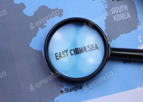 Preview: East China Sea Map Close Up With Magnifier