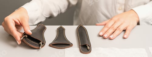 Preview: Manicurist Is Laying Out Manicure Professional Tools On Table In Beauty Salon.
