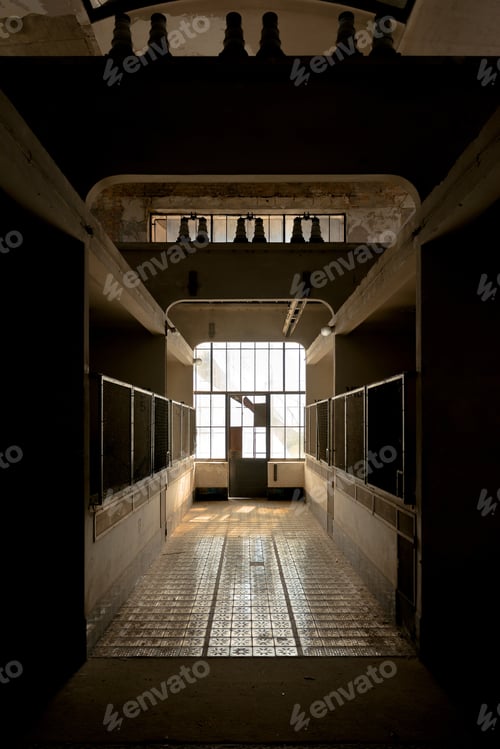 Preview: Dark And Abandoned Interior Of A Power Plant