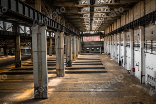 Preview: Industrial Interior Of An Old Factory Building