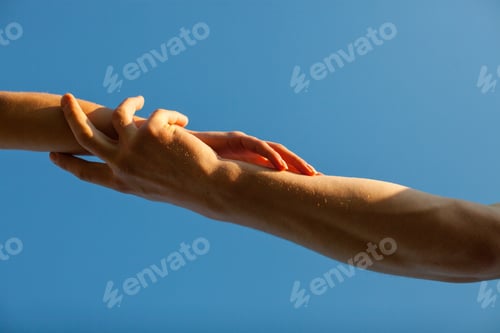 Preview: Wedding Couple Holding Hands On Sunset