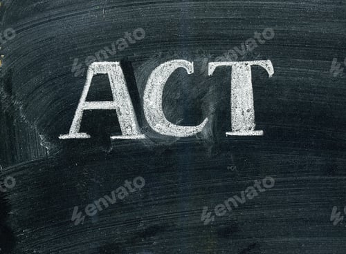 Preview: Act Lettering On A Blackboard