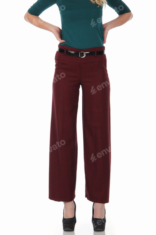 Preview: Women Pants On A White Background