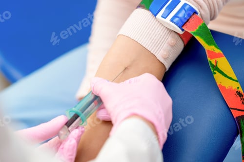 Preview: Nurse Hands Are Introducing The Coronavirus Vaccine Introducing A Needle Into A Vein Of Arm Of