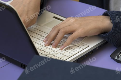 Preview: Child Studying With The Laptop