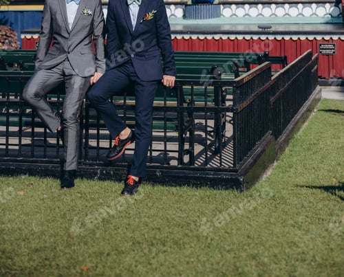 Preview: Same Sex Couple, Gay Boyfriends Wedding Celebration. Equality Concept.