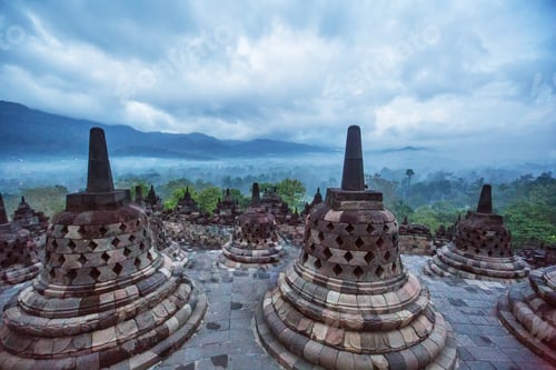 Preview: Sunrise At Borobudur Temple, Java, Bali