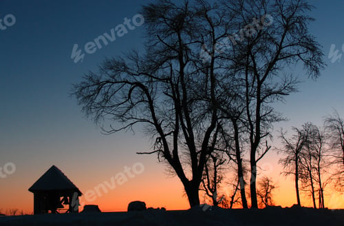Preview: Sunset In Belogorskiy Monastery, Perm Region, Russia
