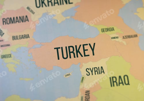 Preview: Turkey Map Close Up