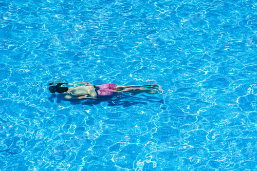 Preview: Children Diving In A Pool In Summer