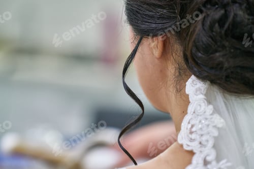 Preview: Woman Hairdresser Making Hairstyle In Beauty Salon