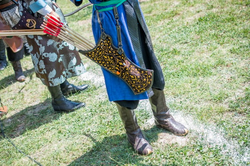 Preview: Old Style Wooden Arrows In The Case Of An Archer