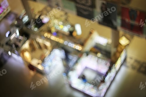 Preview: Blurred Mall Interior Taken From High Ground