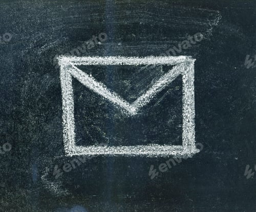 Preview: Envelope Sign On A Chalkboard