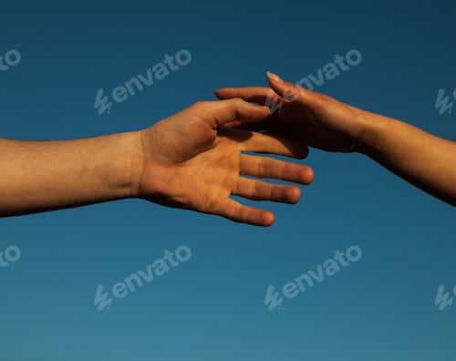 Preview: Happy Couple Holding Hands In The Sunset