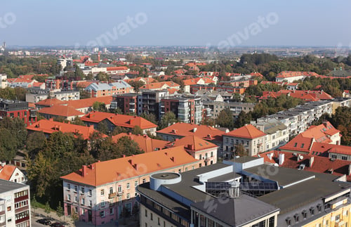 Preview: Blurred Urban Background Of Klaipeda, Lithuania