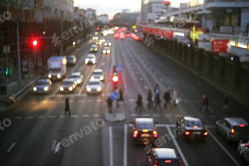 Preview: Blurred Intersection Traffic