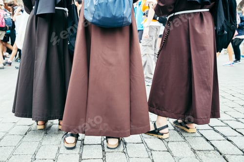 Preview: Nun Feet In Crowd In Holiday Celebration