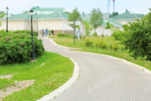 Preview: Blurred Park Walkway