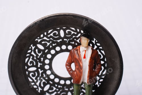 Preview: Little Tiny Man Person Figurine In View