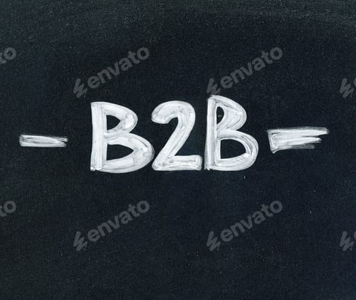 Preview: B2B Lettering With Chalk On The Blackboard