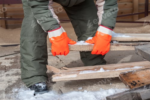 Preview: Carpenter Working At Sawmill