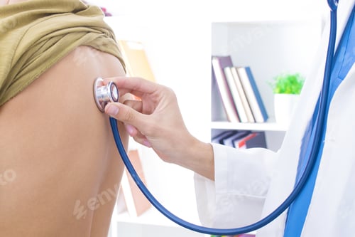 Preview: Doctor With Stethoscope Listening To The Patient