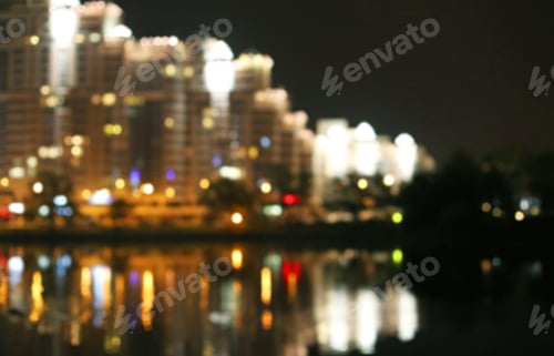Preview: Blurred Urban Night Background